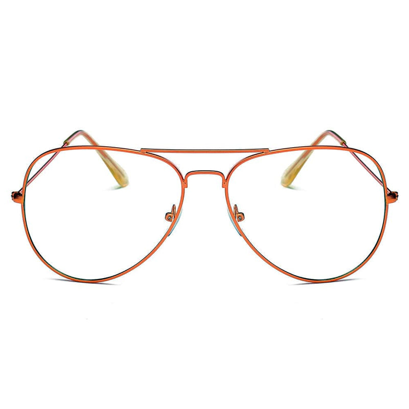 Cramilo Eyewear Clear Lens Glasses ENID - Trendy Aviator Clear Glasses Lens Sun Glasses