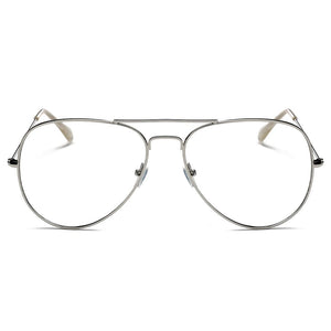 Cramilo Eyewear Clear Lens Glasses ENID - Trendy Aviator Clear Glasses Lens Sun Glasses