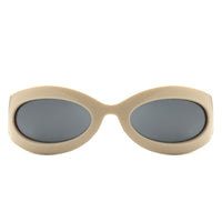 Cramilo Eyewear Sunglasses Albion - Oval Wrap Around Retro Round Fashion Sunglasses