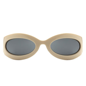 Cramilo Eyewear Sunglasses Albion - Oval Wrap Around Retro Round Fashion Sunglasses