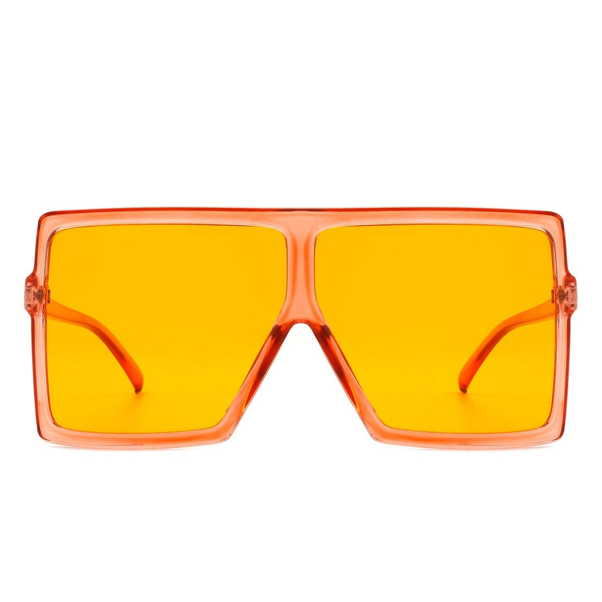 Cramilo Eyewear Sunglasses Amarylla - Oversize Flat Top Square Tinted Women Fashion Sunglasses