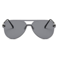 Cramilo Eyewear Sunglasses BELFAST | Unisex Flat Single Lens Aviator Fashion Sunglasses