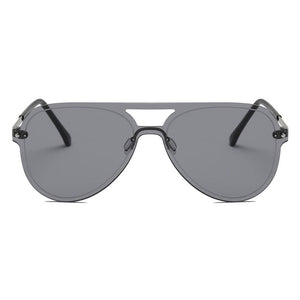Cramilo Eyewear Sunglasses BELFAST | Unisex Flat Single Lens Aviator Fashion Sunglasses