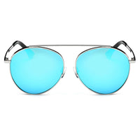 Cramilo Eyewear Sunglasses Bethel - Retro Mirrored Lens Teardrop Aviator Sunglasses