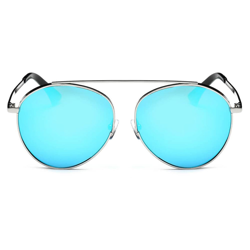 Cramilo Eyewear Sunglasses Bethel - Retro Mirrored Lens Teardrop Aviator Sunglasses