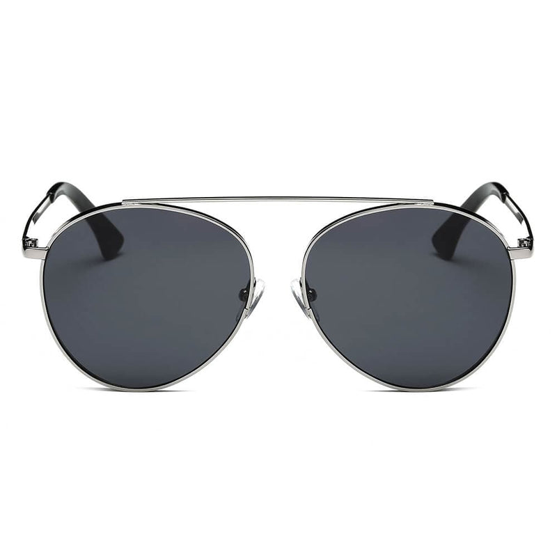 Cramilo Eyewear Sunglasses Bethel - Retro Mirrored Lens Teardrop Aviator Sunglasses