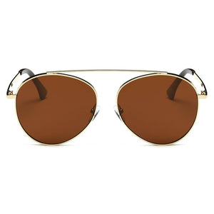 Cramilo Eyewear Sunglasses Bethel - Retro Mirrored Lens Teardrop Aviator Sunglasses