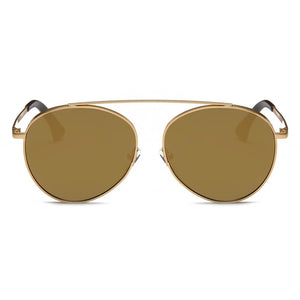 Cramilo Eyewear Sunglasses Bethel - Retro Mirrored Lens Teardrop Aviator Sunglasses