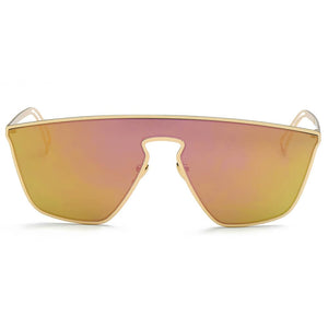 Cramilo Eyewear Sunglasses BEVERLY | Women Square Futuristic Flat Lens Sunglasses