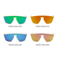 Cramilo Eyewear Sunglasses BEVERLY | Women Square Futuristic Flat Lens Sunglasses