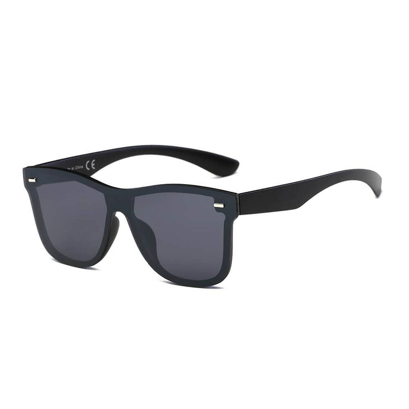 Cramilo Eyewear Sunglasses Black ALTO | Modern Colored Rim Men's Horn Rimmed Sunglasses