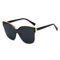Cramilo Eyewear Sunglasses Black BARCELONA | Women Cat Eye Oversize Sunglasses