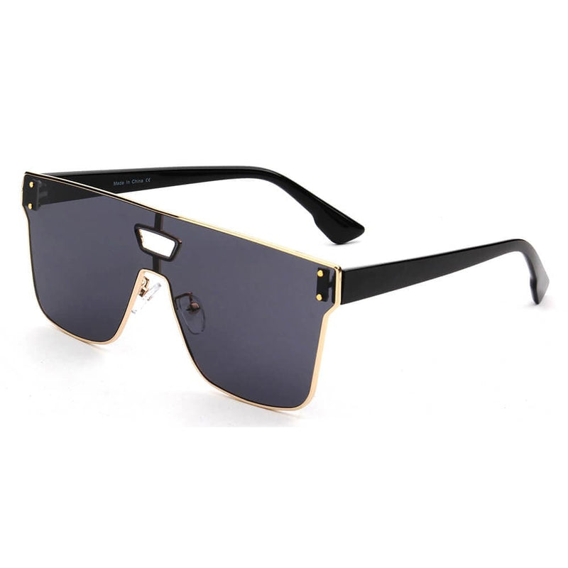 Cramilo Eyewear Sunglasses Black BEATRICE | Unisex Retro Vintage Square Sunglasses
