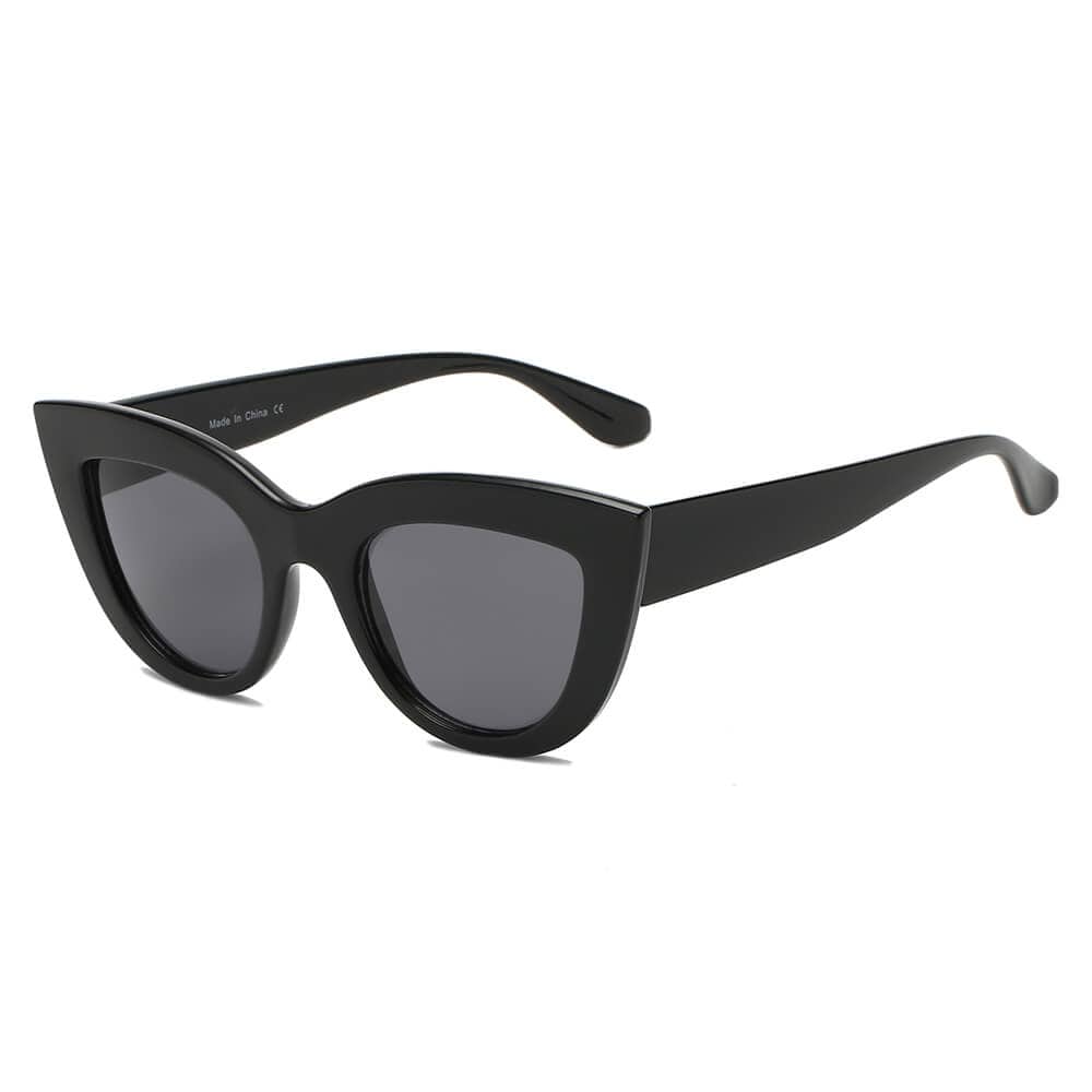 Cramilo Eyewear Sunglasses Black BOYDS | Women Round Cat Eye Sunglasses