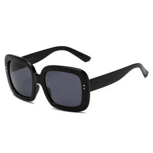 Cramilo Eyewear Sunglasses Black CLEMSON | Women Retro Trendy Vintage Bold Square Oversize Sunglasses