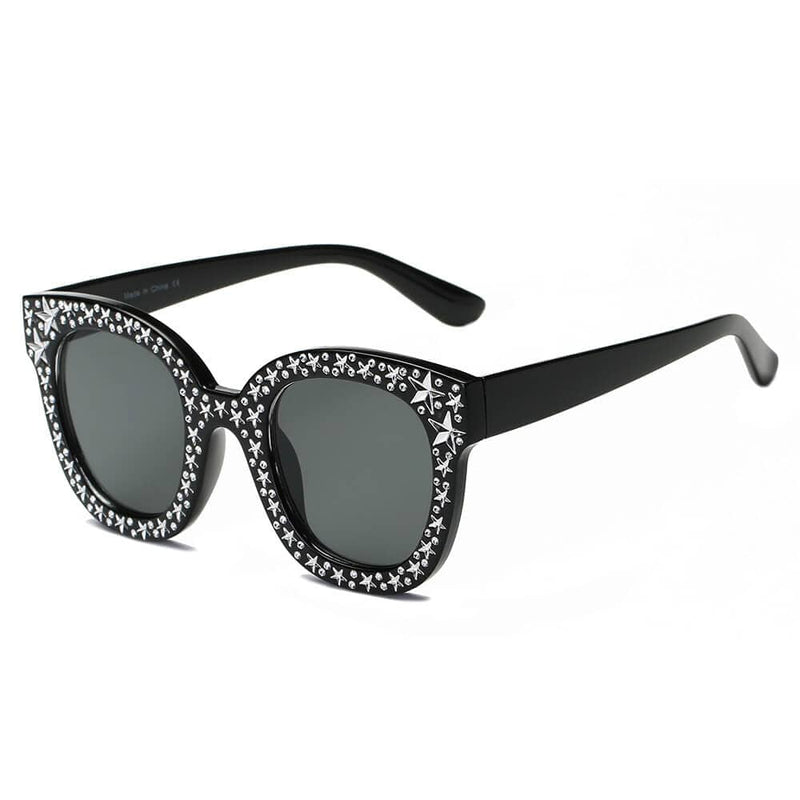 Cramilo Eyewear Sunglasses Black DOSWELL | Women Fashion Oversize Round Sunglasses