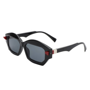 Cramilo Eyewear Sunglasses Black Elysar - Geometric Modern Fashion Square Sunglasses