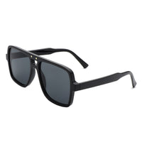 Cramilo Eyewear Sunglasses Black Eris - Flat Top Retro Square Vintage Inspired Aviator Sunglasses