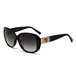 Cramilo Eyewear Sunglasses Black Frame - Gray Smoke Lens ALBANY | Womens Classic Luxury Butterfly Sunglasses