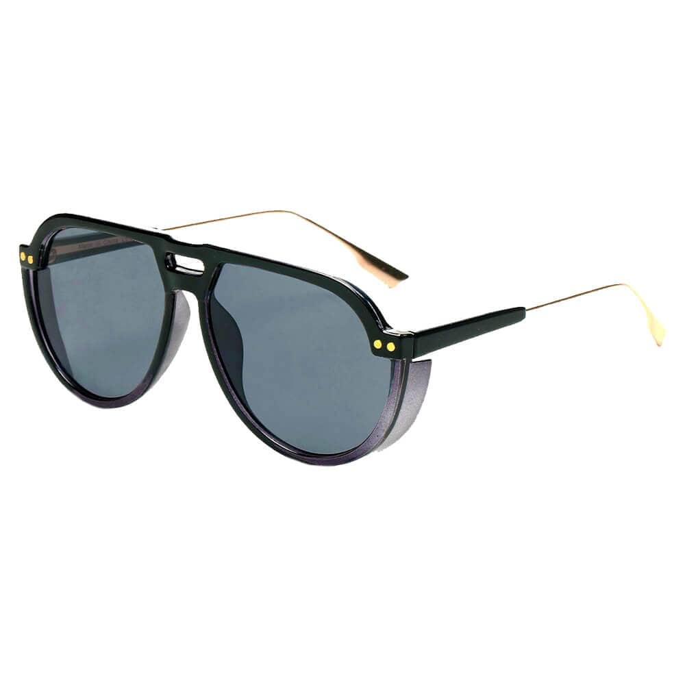 Cramilo Eyewear Sunglasses Black KRAKOW | Modern Round Carrera Style Aviator Fashion Sunglasses