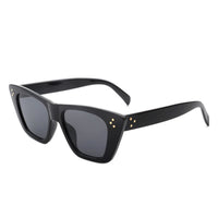 Cramilo Eyewear Sunglasses Black Lightnin - Women Retro Cat Eye Fashion Square Sunglasses