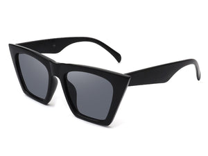 Cramilo Eyewear Sunglasses Black Lysira - Women Retro Cat Eye High Pointed Fashion Sunglasses