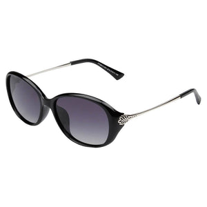 Cramilo Eyewear Sunglasses Black Pahokee - Women Round Oval Fashion Sunglasses