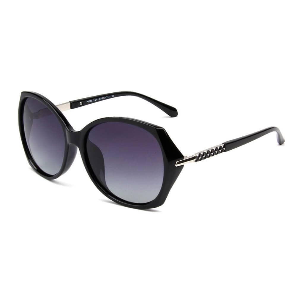 Cramilo Eyewear Sunglasses Black Pensacola - Women Polarized Oversize Fashion Sunglasses