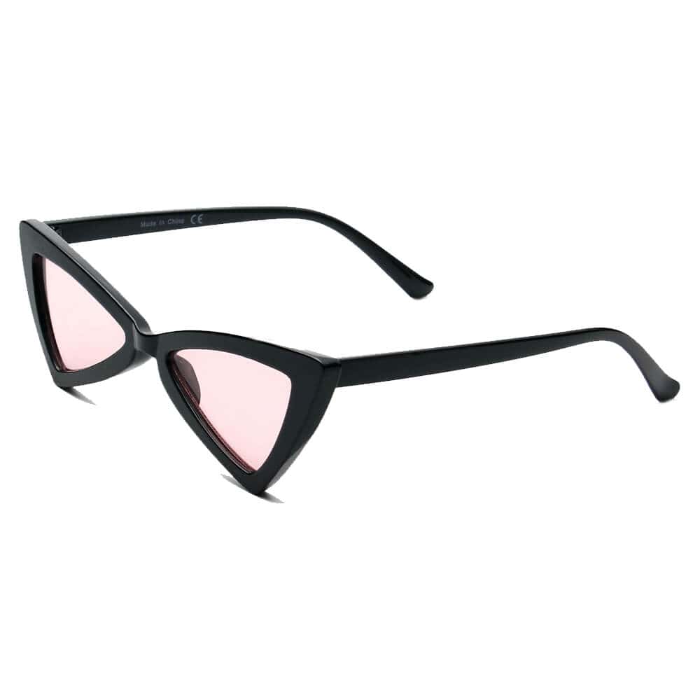 Cramilo Eyewear Sunglasses Black / Pink FIRENZE | Women High Pointed Cat Eye Sunglasses