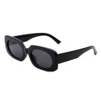 Cramilo Eyewear Sunglasses Black Radianty - Retro Rectangle Narrow Oval Vintage Square Fashion Sunglasses