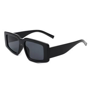 Cramilo Eyewear Sunglasses Black Ultronia - Rectangle Retro Fashion 90's Vintage Square Sunglasses