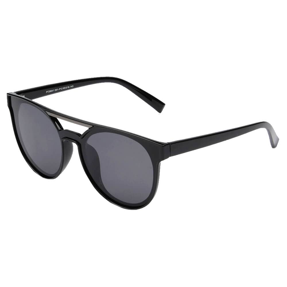 Cramilo Eyewear Sunglasses Black Zagreb - Round Polarized Fashion Sunglasses