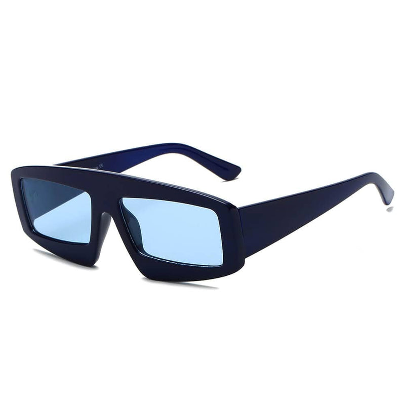 Cramilo Eyewear Sunglasses Blue COHOES | Women Bold Retro Vintage Rectangular Sunglasses