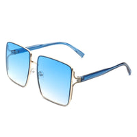 Cramilo Eyewear Sunglasses Blue Evangely - Classic Square Tinted Fashion Oversize Women Sunglasses