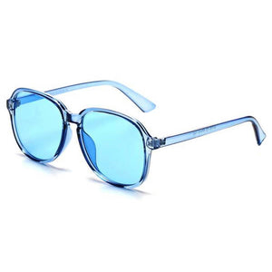 Cramilo Eyewear Sunglasses Blue JEROME | Women Oversized Retro Round Pillowed Fashion Sunglasses