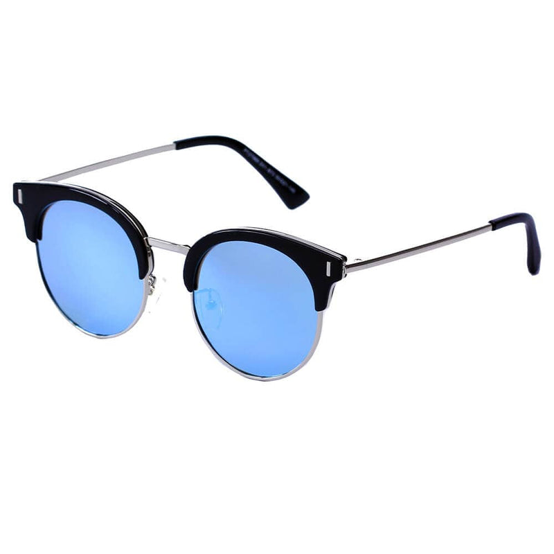 Cramilo Eyewear Sunglasses Blue LATINA | Women Round Cat Eye Fashion Sunglasses