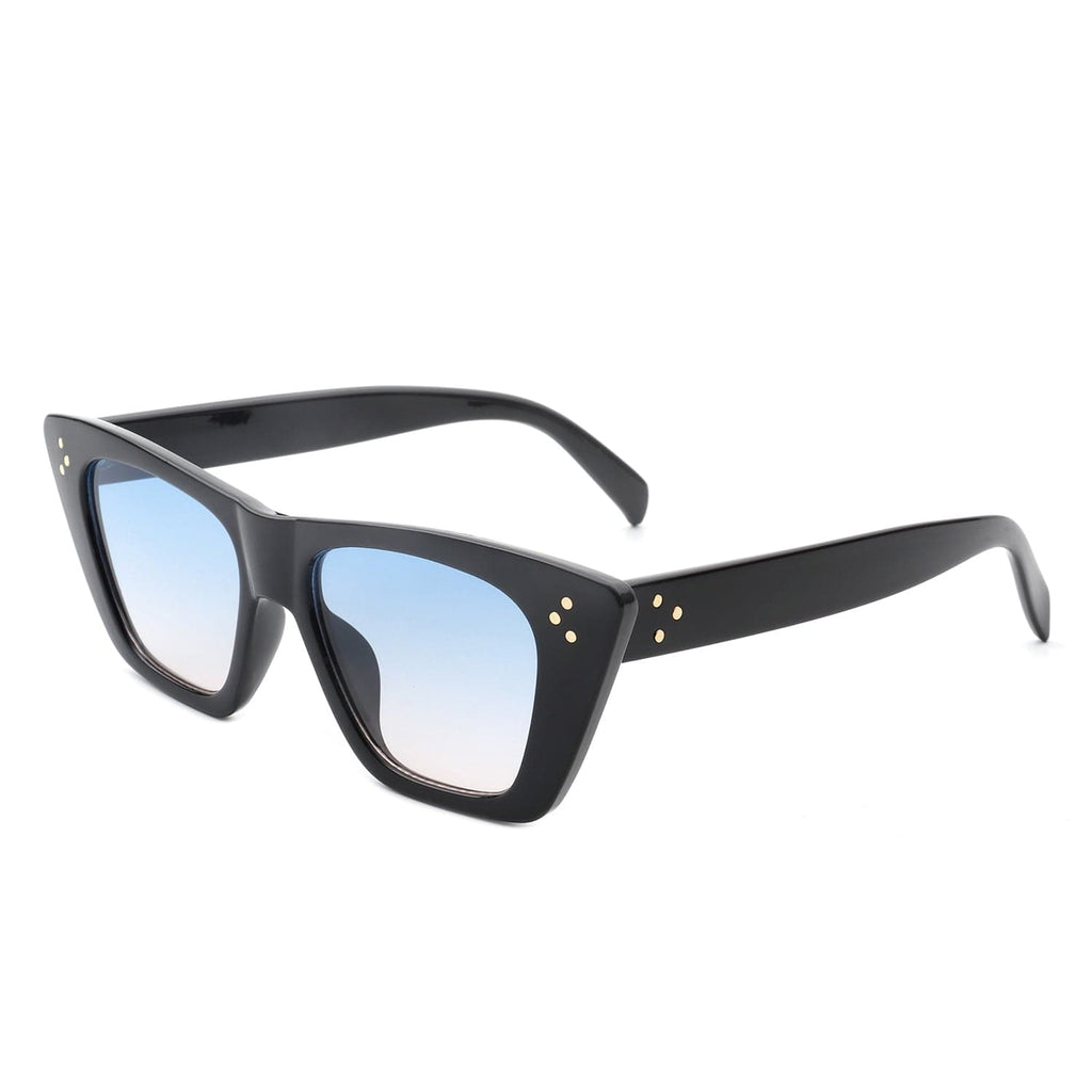 Cramilo Eyewear Sunglasses Blue Lightnin - Women Retro Cat Eye Fashion Square Sunglasses