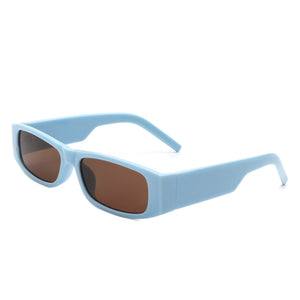 Cramilo Eyewear Sunglasses Blue Skyrider - Retro Rectangle Narrow Square Vintage Slim Sunglasses