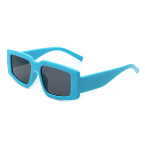 Cramilo Eyewear Sunglasses Blue Ultronia - Rectangle Retro Fashion 90's Vintage Square Sunglasses