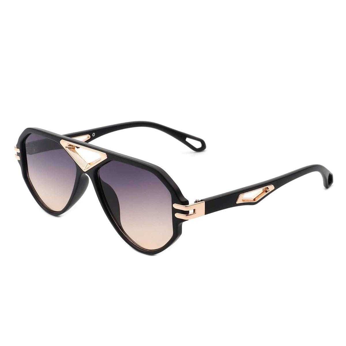 Cramilo Eyewear Sunglasses Blue Unityth - Geometric Retro Round Vintage Fashion Aviator Sunglasses