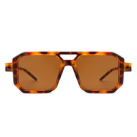 Cramilo Eyewear Sunglasses Bluebird - Retro Square Flat Top Brow-Bar Fashion Sunglasses