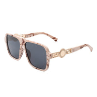 Cramilo Eyewear Sunglasses Blush Violetra - Retro Square Aviator Style Vintage Flat Top Sunglasses