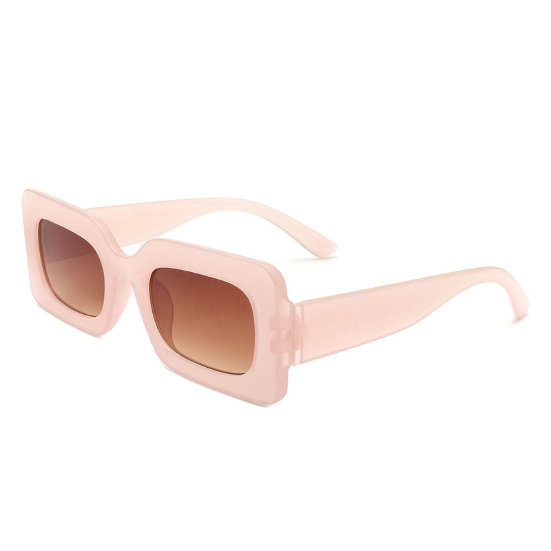 Cramilo Eyewear Sunglasses Blush Zyra - Square Flat Top Narrow Tinted  Fashion Wholesale Sunglasses