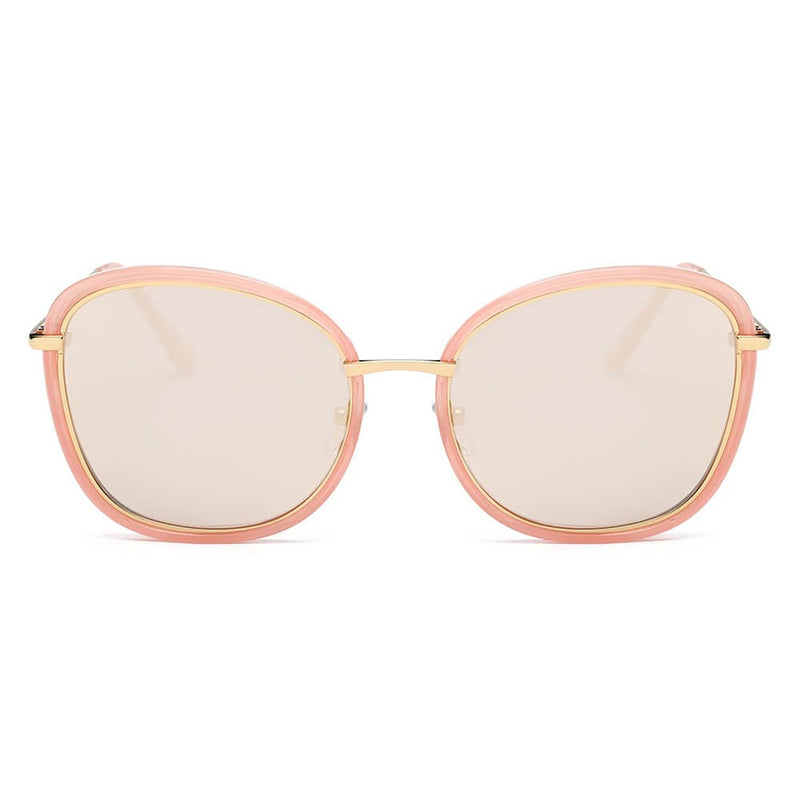 Cramilo Eyewear Sunglasses BROOKVILLE | Women Round Cat Eye Oversize Sunglasses