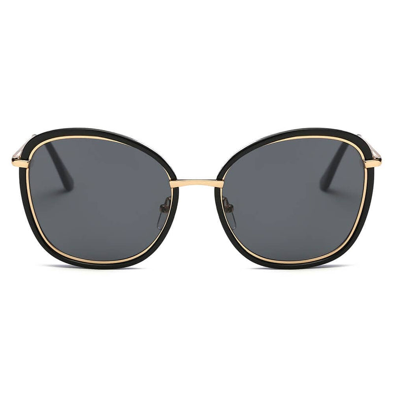 Cramilo Eyewear Sunglasses BROOKVILLE | Women Round Cat Eye Oversize Sunglasses