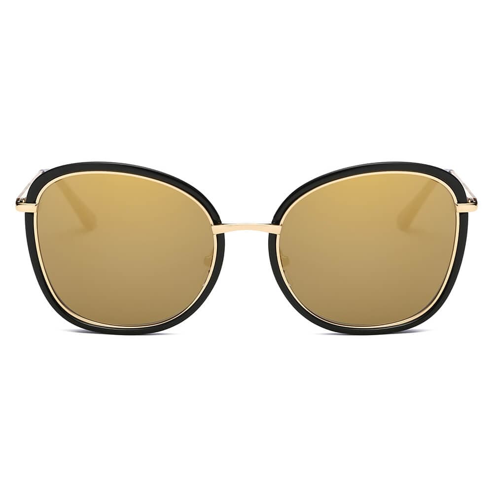 Cramilo Eyewear Sunglasses BROOKVILLE | Women Round Cat Eye Oversize Sunglasses