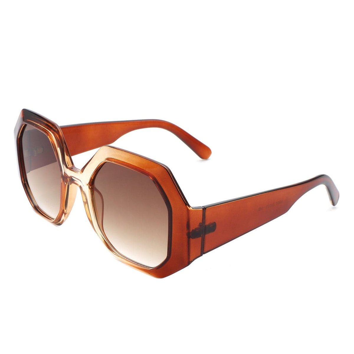 Cramilo Eyewear Sunglasses Brown Diamorex - Retro Classic Polygon Round Fashion Women Sunglasses
