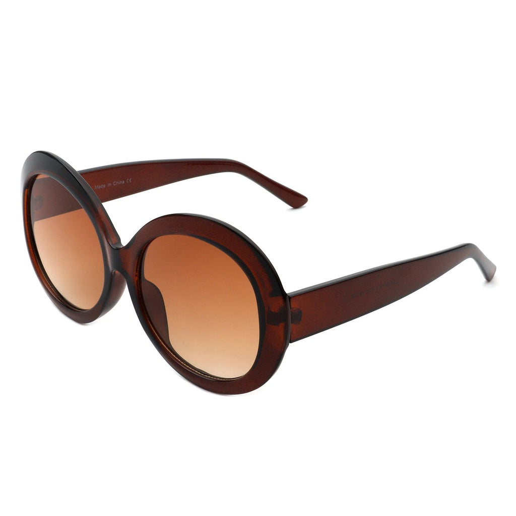 Cramilo Eyewear Sunglasses Brown Dreamsky - Women Oversize Retro Circle Large Fashion Round Sunglasses