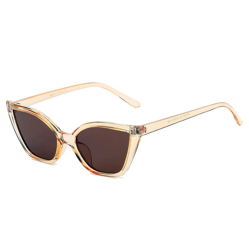 Cramilo Eyewear Sunglasses Brown HOLYOKE | Women Retro Vintage Cat Eye Sunglasses