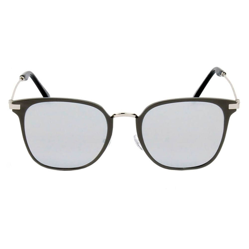 Cramilo Eyewear Sunglasses CAMBRIDGE | Pillowed Rectangle Flat Lens Horned Rim Sunglasses